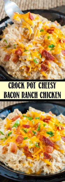 Crock Pot Cheesy Bacon Ranch Chicken