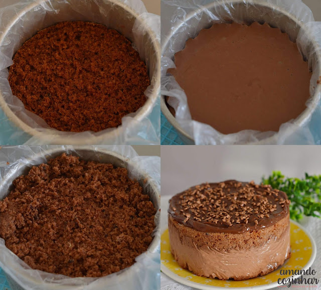 bolo mousse de chocolate