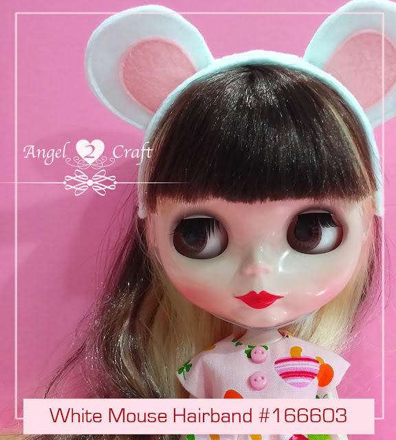 Blythe | White Mouse Hairband #166603