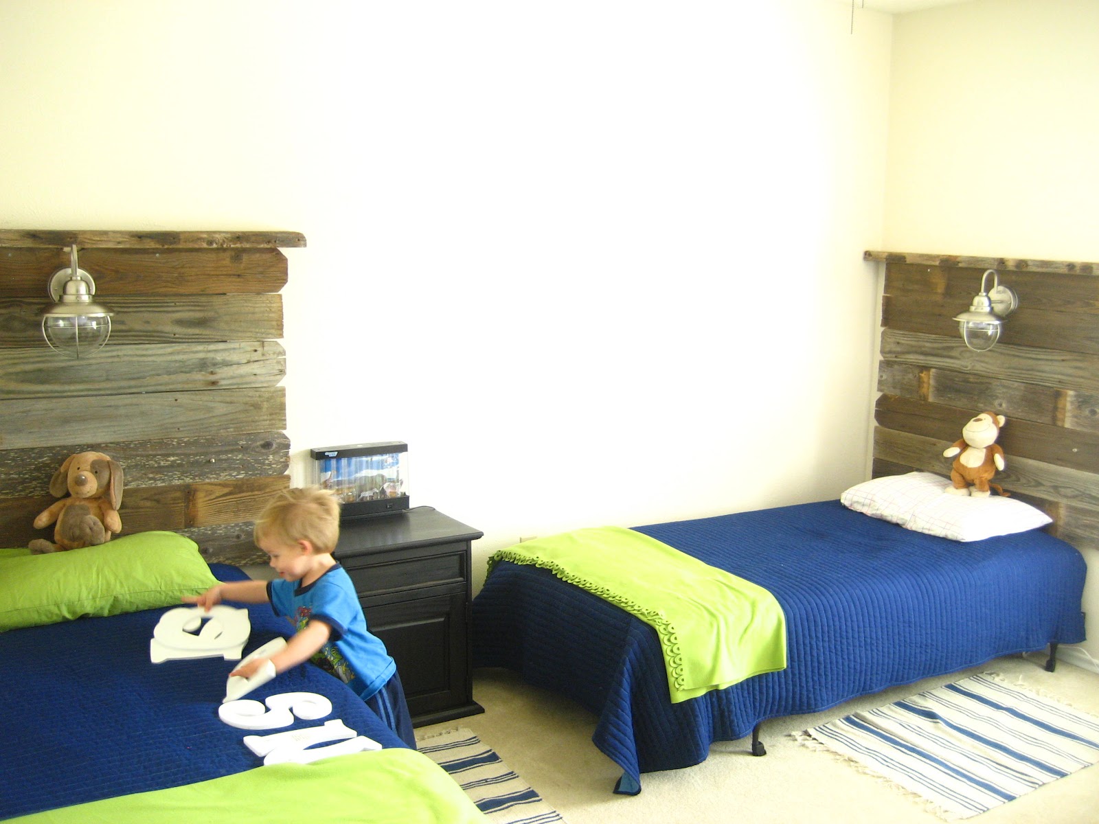 Southern Fried Living Salvaged Wood Headboards Twin Boys Room
