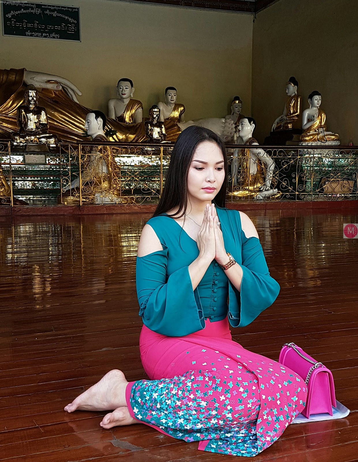 Emerald Nyein Myanmar Fashion Outfit Snaps Collection 1