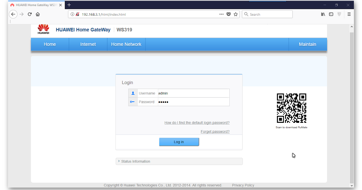 Cara Login ke Control Panel Wireless and Router HUAWEI TEKNOLOGIVIRTUAL