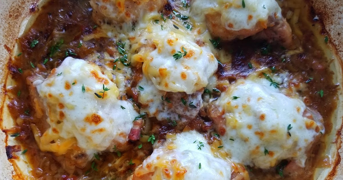 Castellon's Kitchen Baked Chicken with Onion Pancetta Gravy