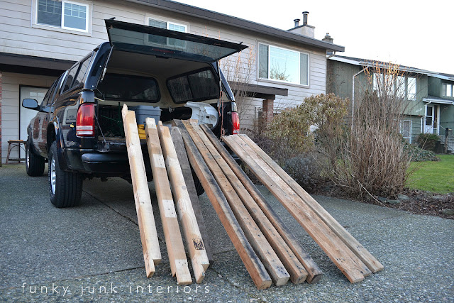 How I built a rustic pallet Farm Table Desk ~ Part 1, gathering the goods. This post shares where I found all my free pallet wood and cedar fence planks!