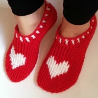 Heart and sole slippers