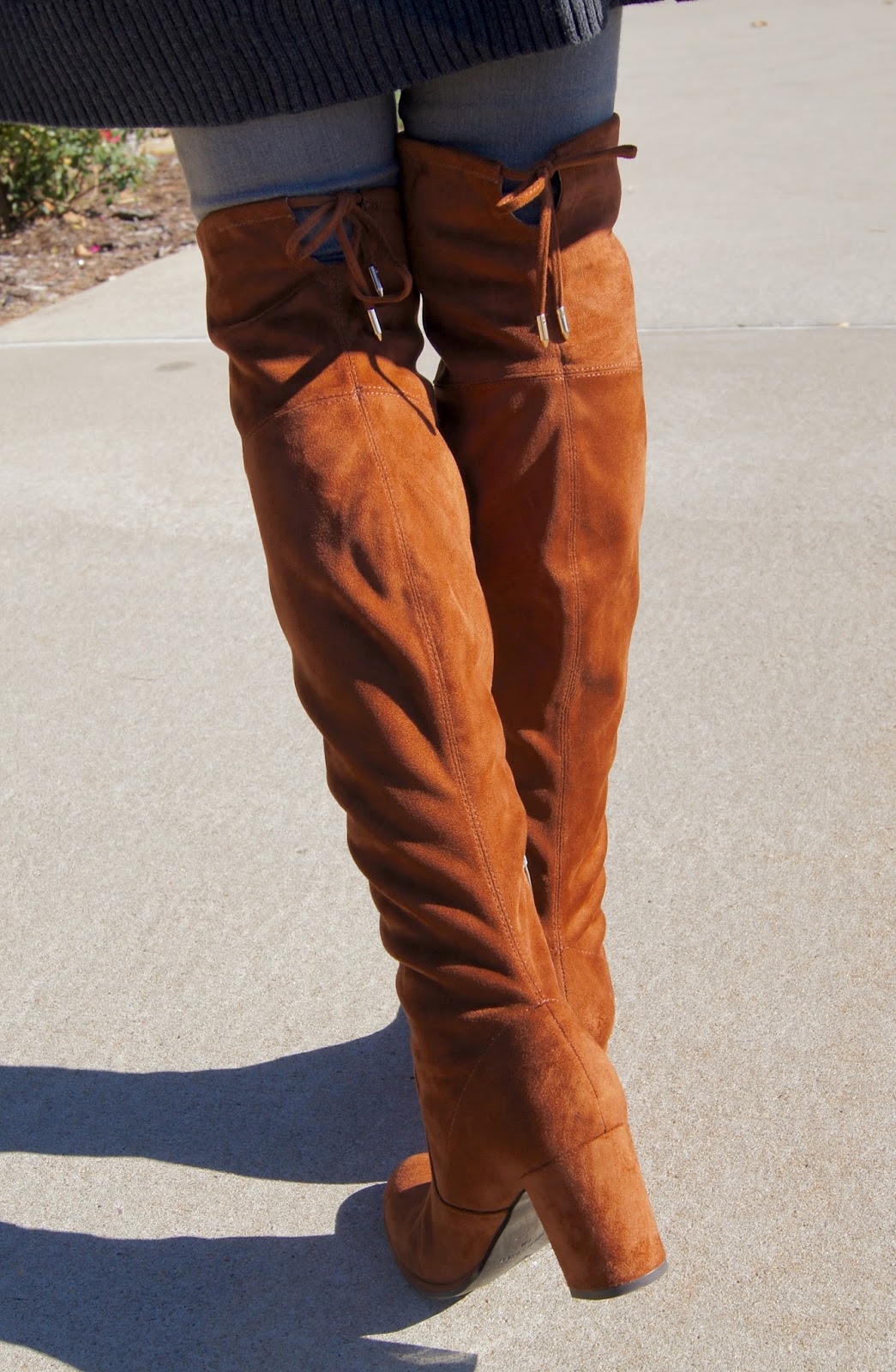 camel over the knee boots