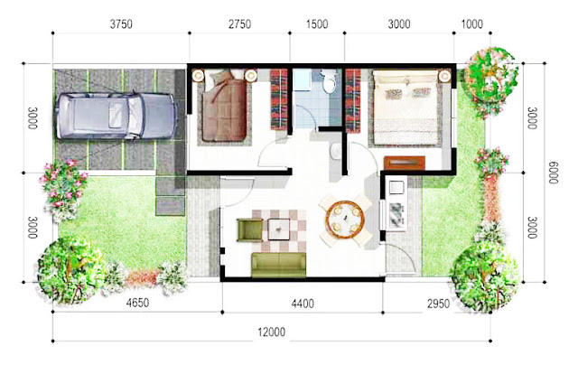 denah rumah minimalis 1 lantai ukuran 6x12 denah rumah minimalis 1 lantai ukuran 6x12