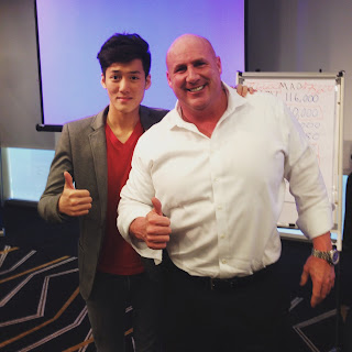 Alaric Ong with Real estate coach from America