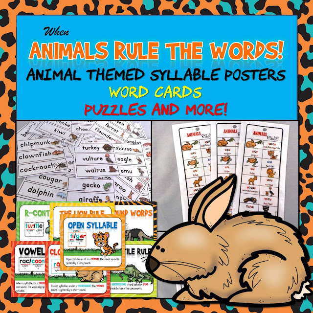 A Teacher's Idea Syllable Rules Posters and a Freebie