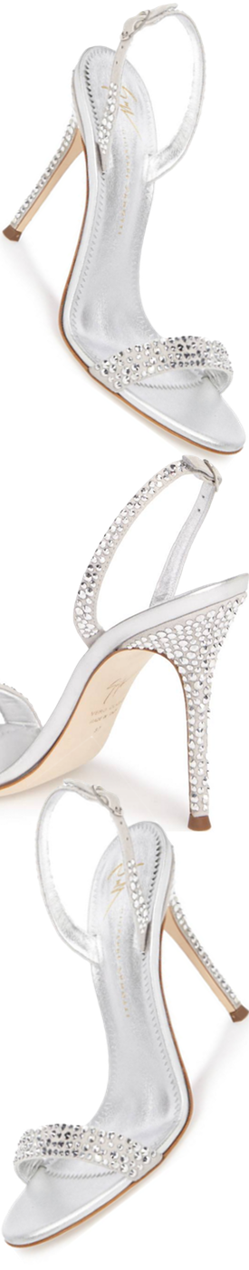 GIUSEPPE ZANOTTI Musitco Crystal Embellished Slingback Sandal