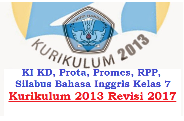 KI KD, Prota, Promes, RPP, Silabus Bahasa Inggris Kelas 7