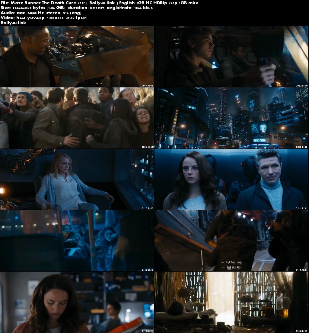 Maze Runner The Death Cure 2017 HC HDRip 1Gb English 720p Download