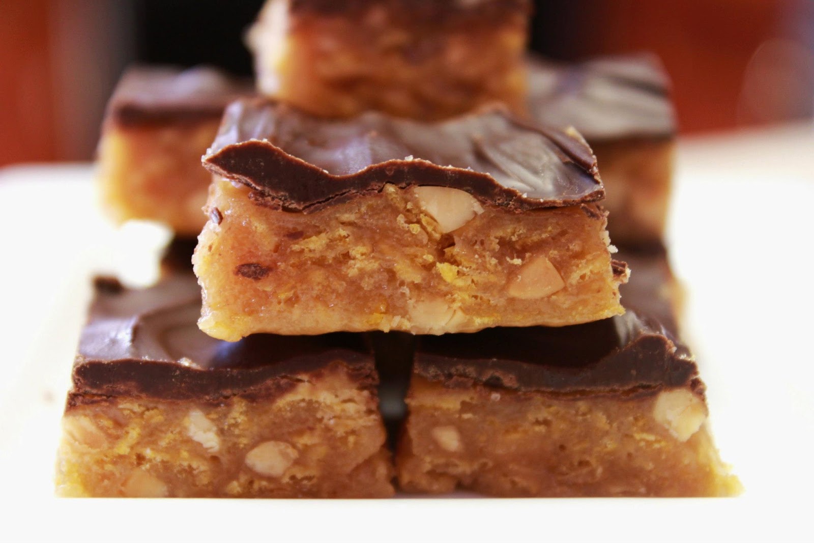 Insane peanut butter cornflake bars