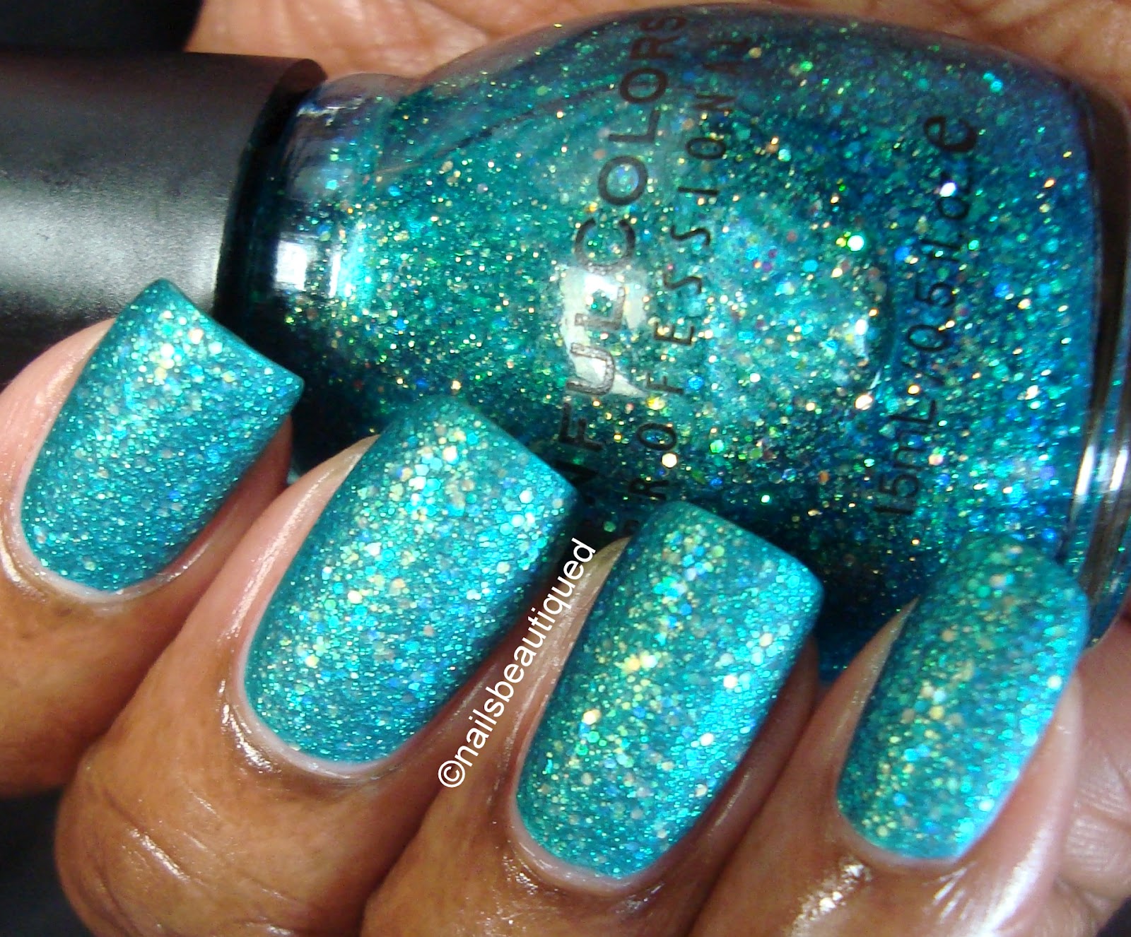 unbitten polish Teal Tuesdays...Sinful Colors Nail Junkie
