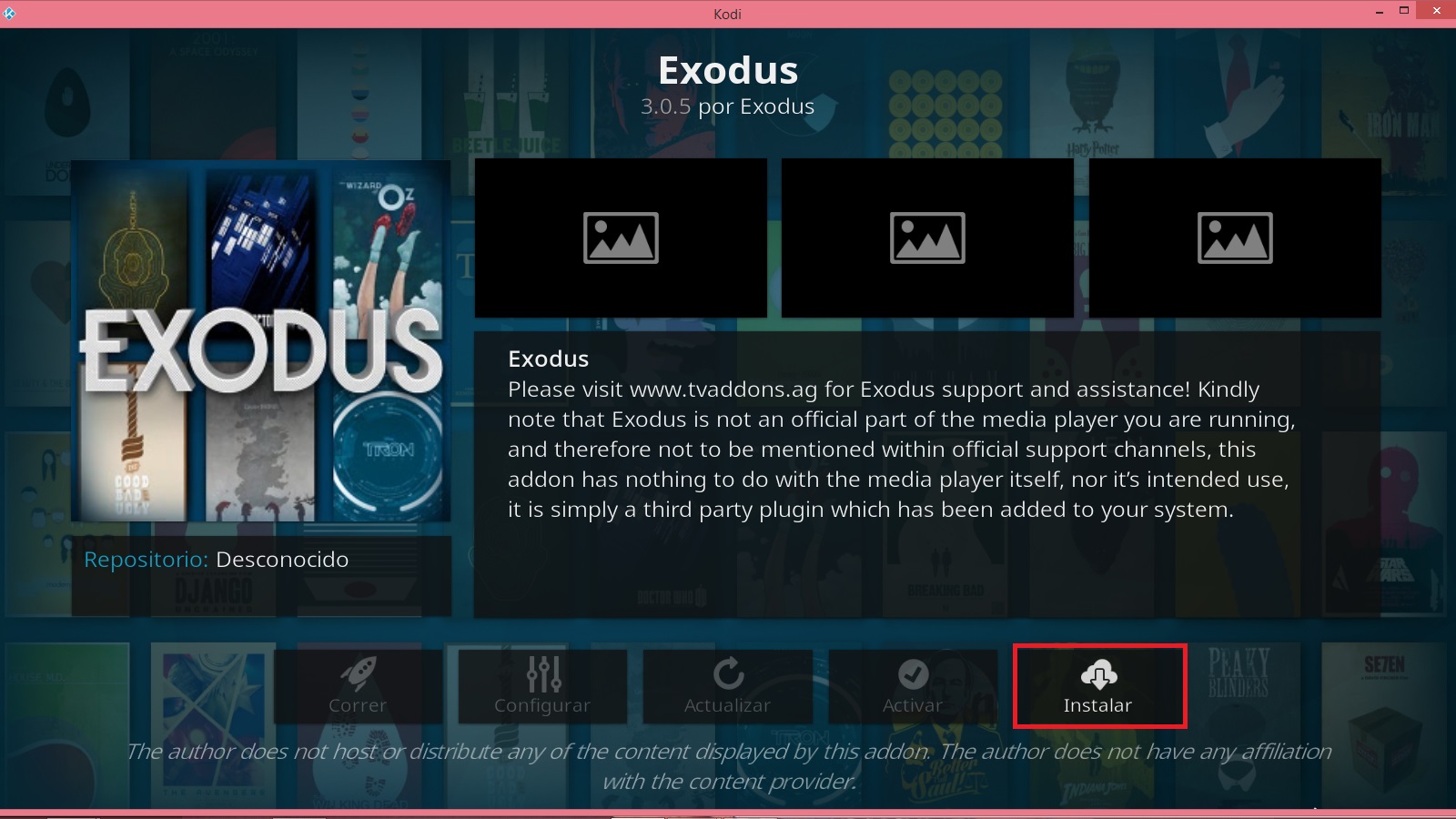 SOLO STREAMING GRATIS Addons EXODUS