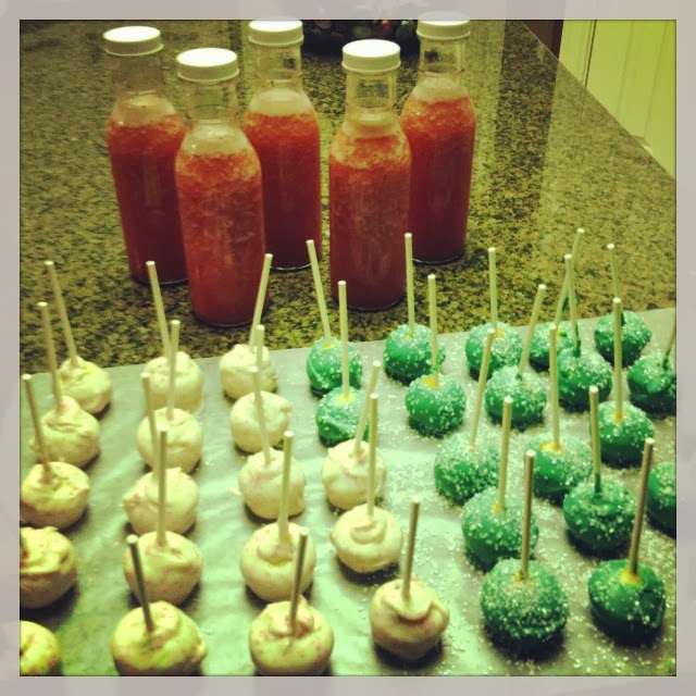 Dripping with Butter and Sarcasm Cake Pops and Strawberry Lemonade
