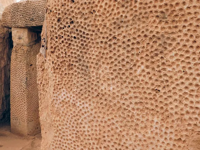 What to see in Malta: The ruins at Ħaġar Qim pockmarked with small indentations