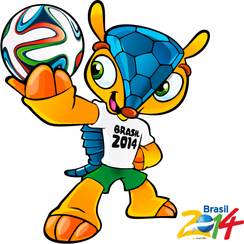 Fuleco, mascota oficial Brasil 2014 - Vector