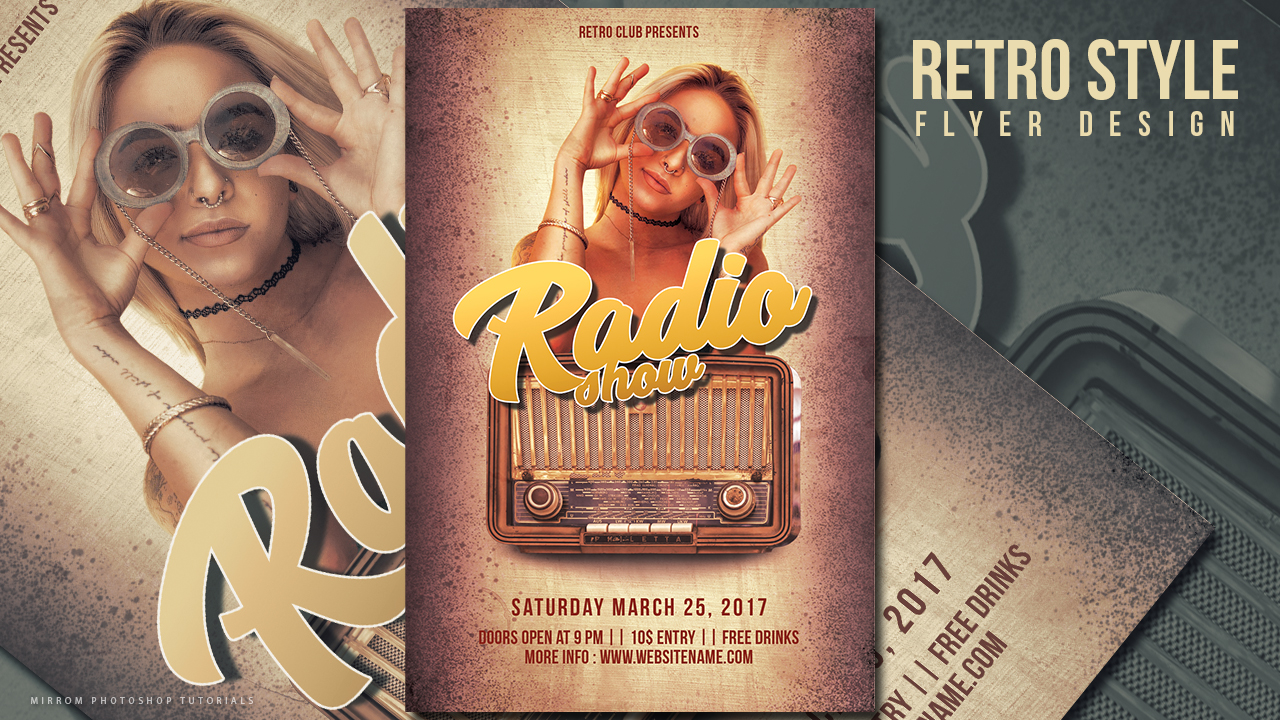 Create a Retro Style Radio Show Flyer In Photoshop