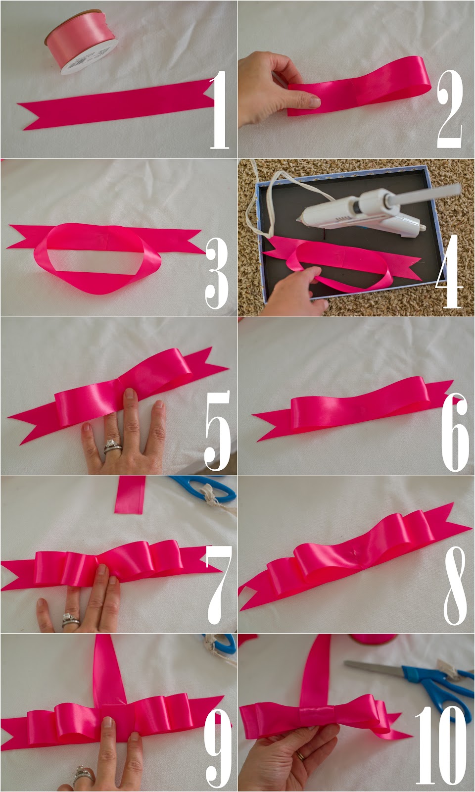 Hair Bow Tutorial / Bow out of Ribbon / How to Make Bows with Ribbon / #1  tutorial 
