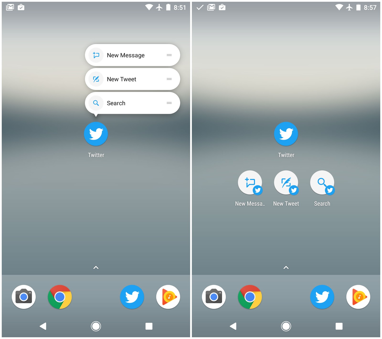 [APK] Twitter Alpha Updated With App Shortcuts, Multi-Window And New