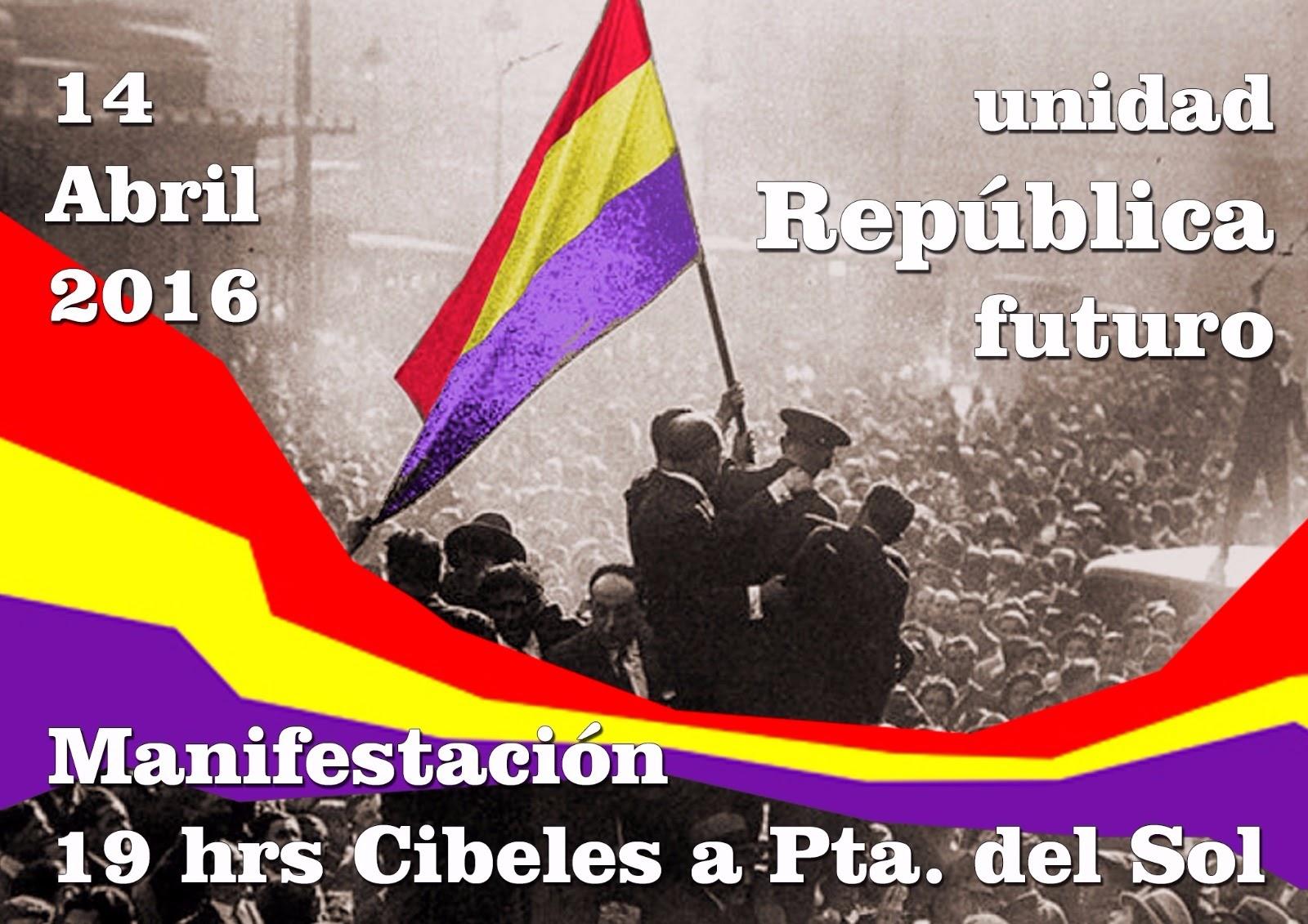 14 Abril Manifestación Por la República
