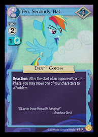 My Little Pony Ten. Seconds. Flat. Celestial Solstice CCG Card