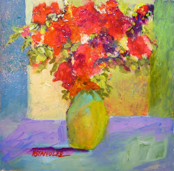 floral acrylic painting nancy standlee burridge robert fine paper watercolor daily texas wo