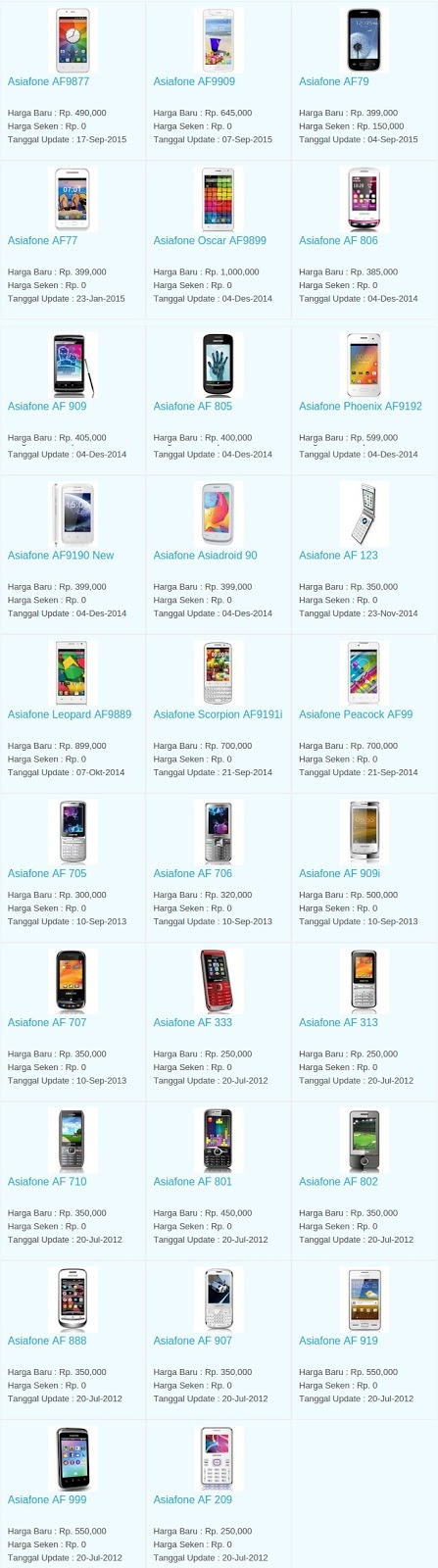 Daftar Harga Terbaru Hp Asiafone April 2016 Daftar Harga Terbaru Hp Asiafone April 2016
