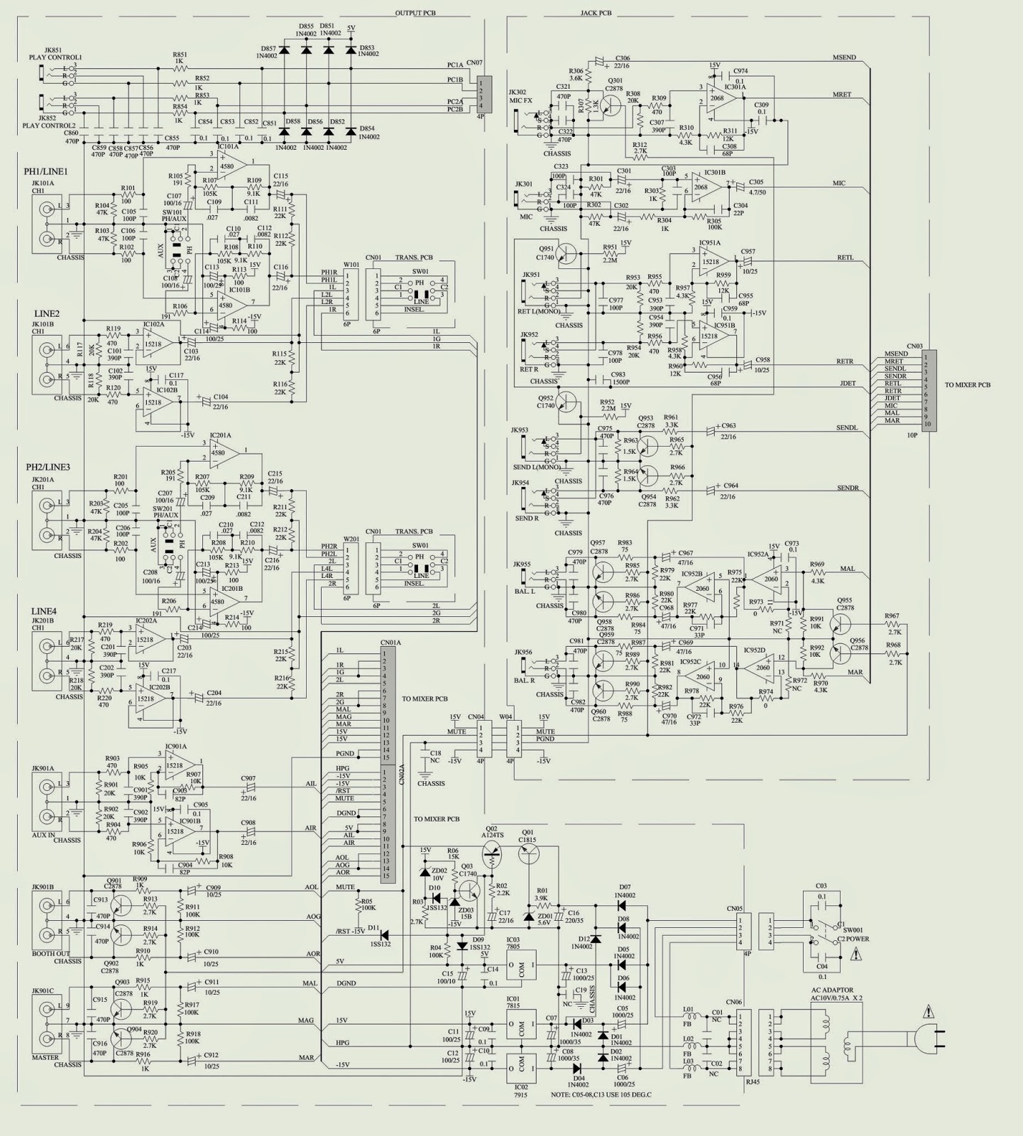 Denon Circuit Diagram