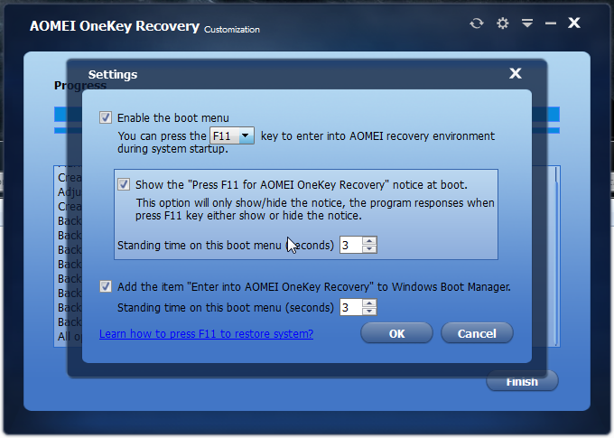 aomei onekey recovery 1.1 free