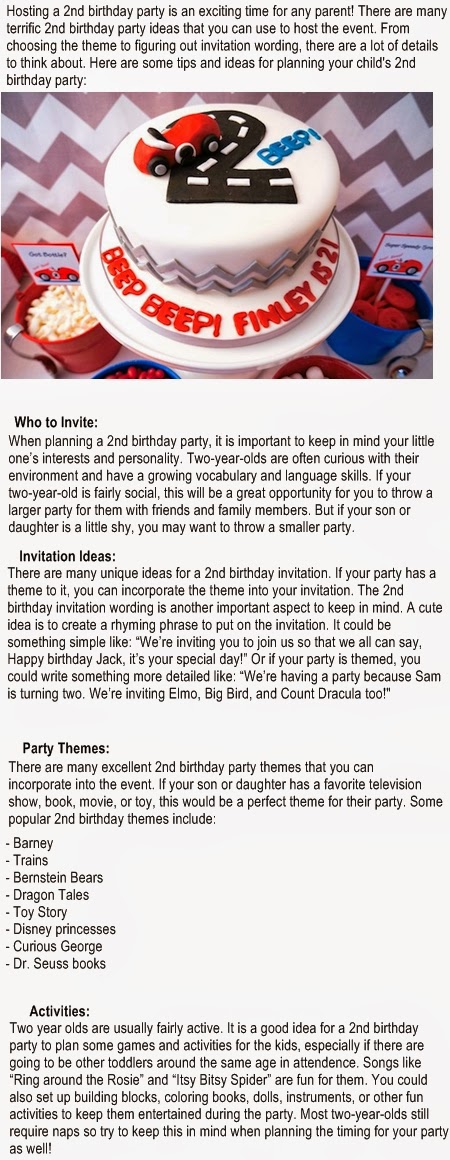 Ideas for 2nd birthday
