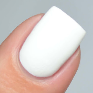 one coat white stamping nail polish