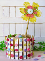 Ribbons and Glue Can Crafts Recycled can and clothes pins craft tutorial
