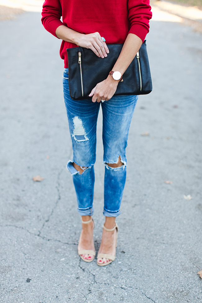 How To Patch Holes in Distressed Denim ONE little MOMMA Bloglovin’