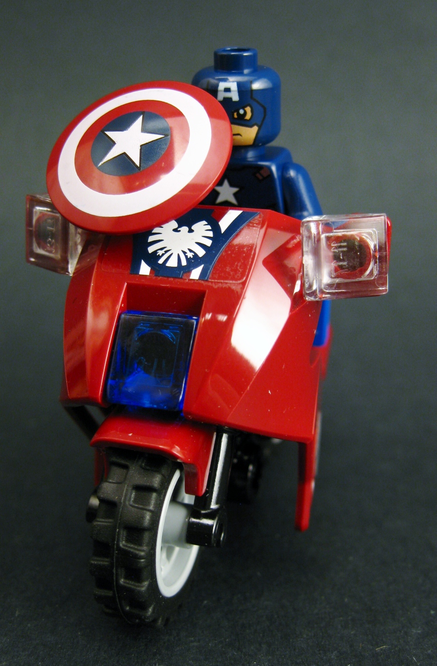 lego avengers captain america bike