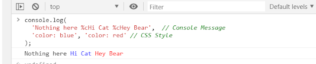 Colorful Console Message In Javascript