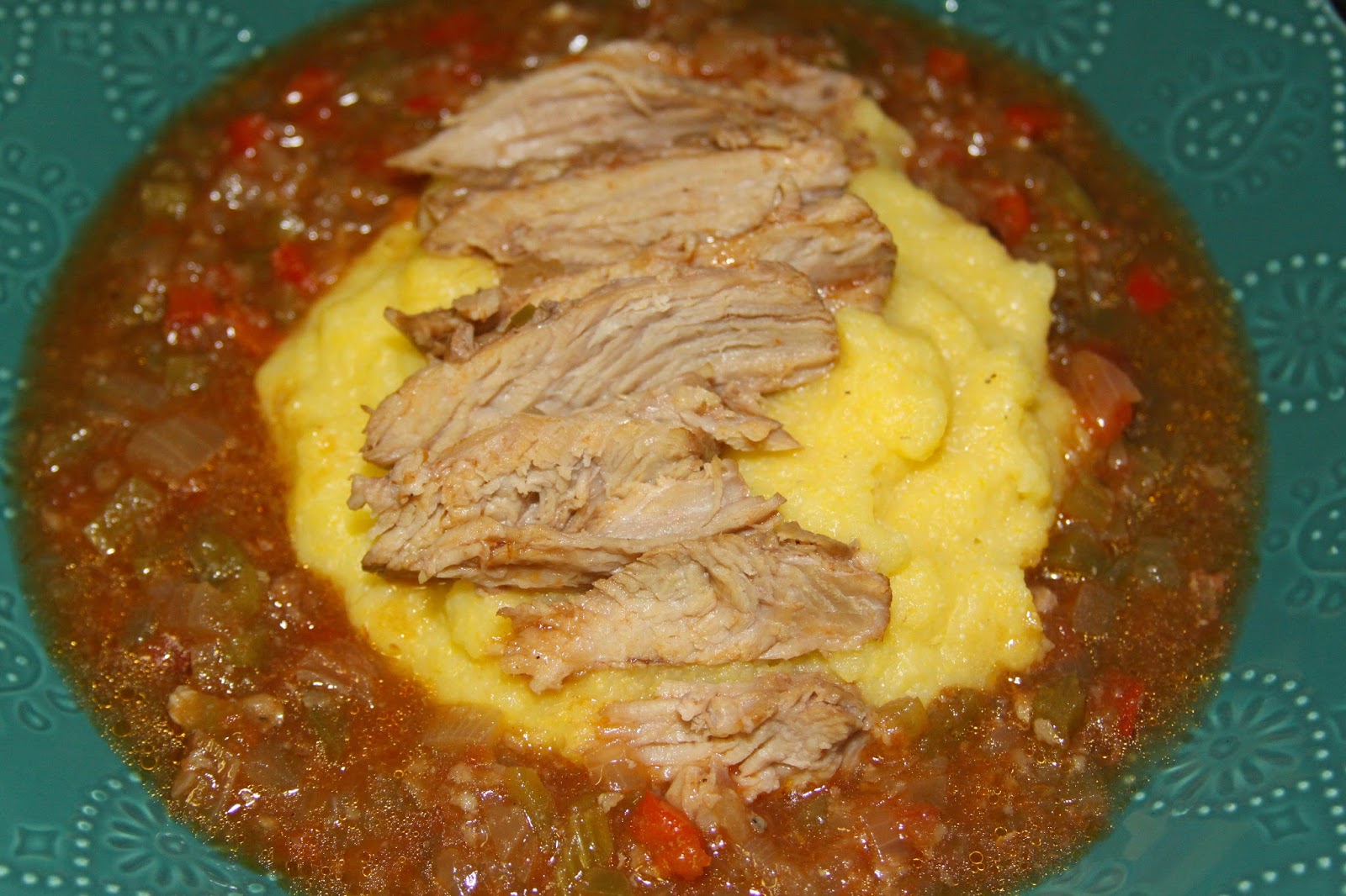 For the Love of Food Homestyle Grits and Veal Grillades