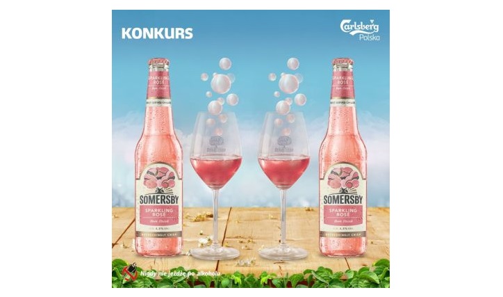Wygraj zestaw Somersby Sparkling Rosé z kieliszkami Konkurs