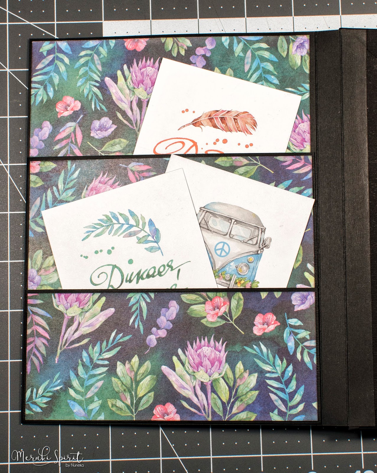 Mini Album Makers Challenge: Hippie Soul Gatefold Mini Album Tutorial ...