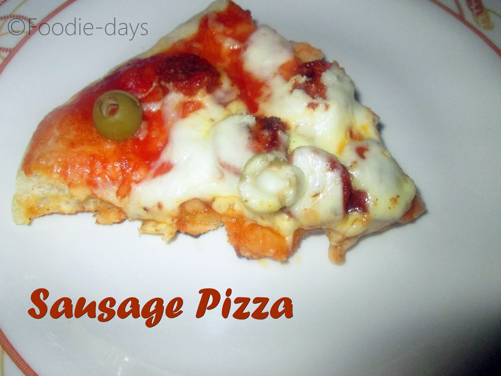 Chicken Sausage Pizza Recipe