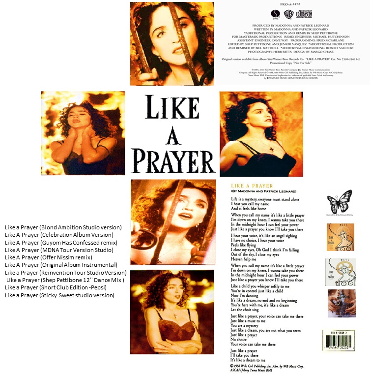 . Like a Prayer Single