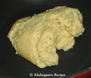 almond khava mixture to make badam  barfi