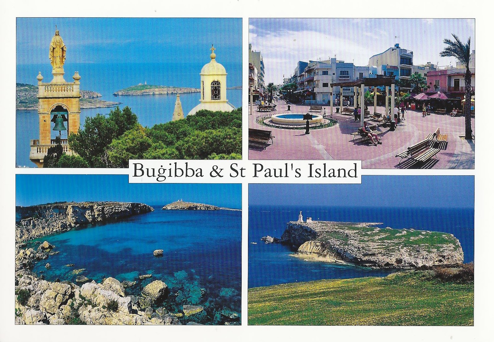A Journey of Postcards Buġibba and St Paul's Island Malta
