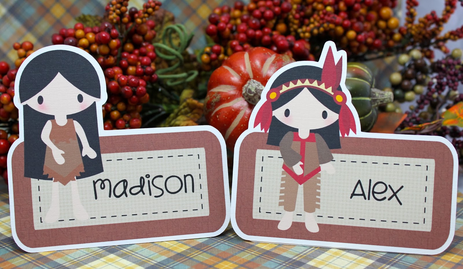 SVG Cutting Files: Thanksgiving Place Cards