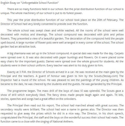 My school essay in english picture