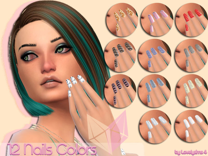 Sims 4 Ccs The Best Nails By Lovelysims