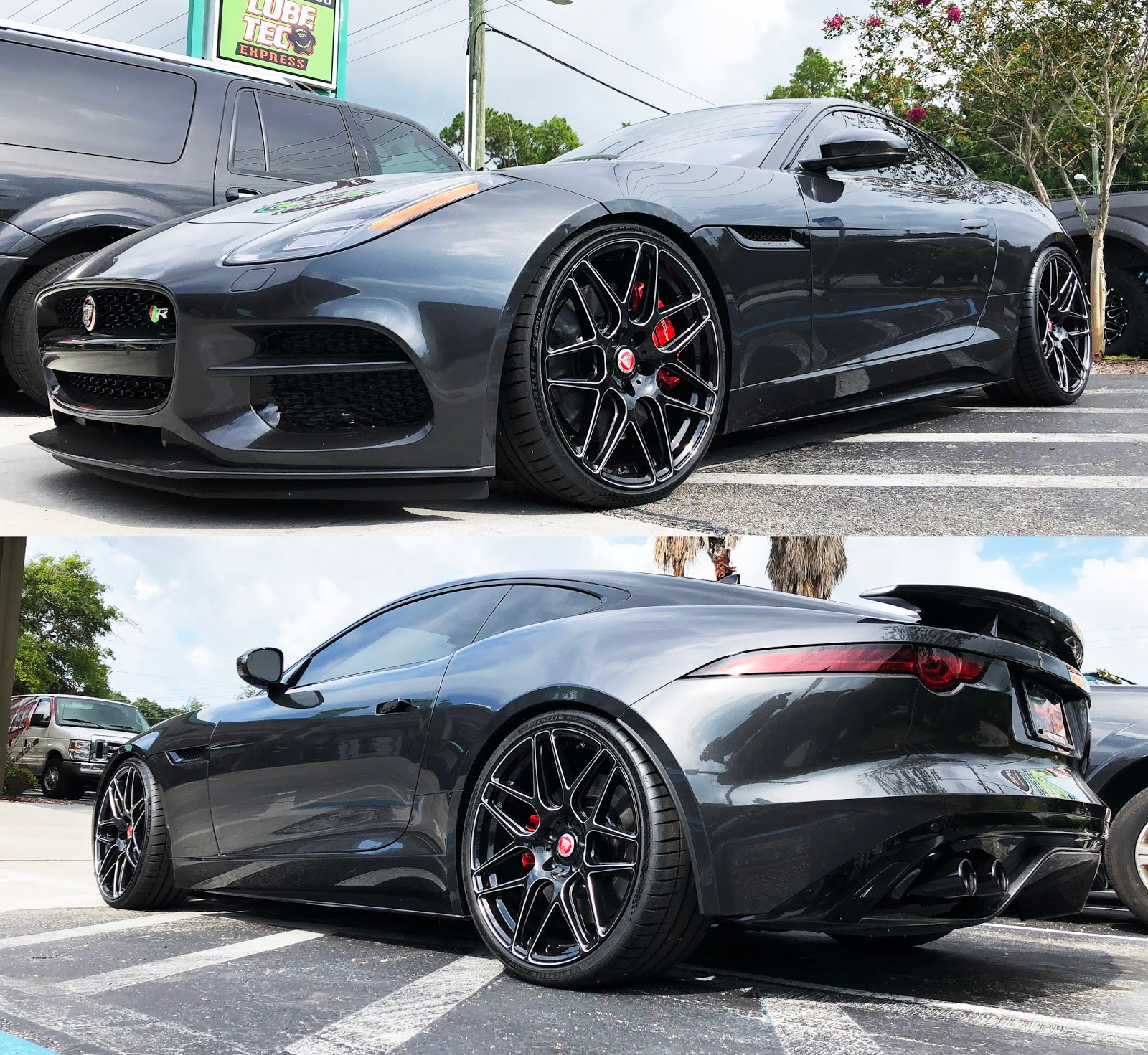 Jaguar FType R w/ Ace Alloy Mesh 7 21" Staggered