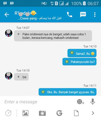 Testimoni Oris Breast Cream 3