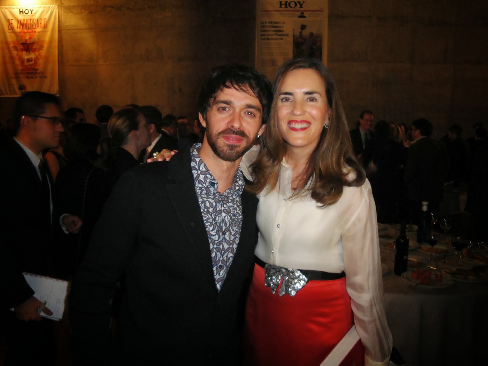 Con el actor Alberto Amarilla